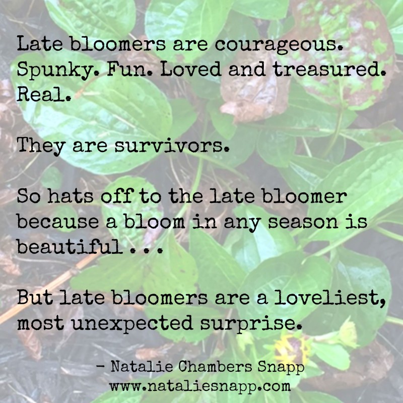 late bloomers